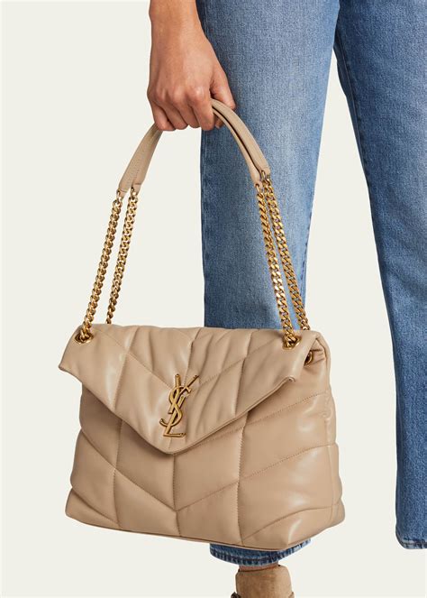 ysl loulou bag cream|ysl loulou puffer suede.